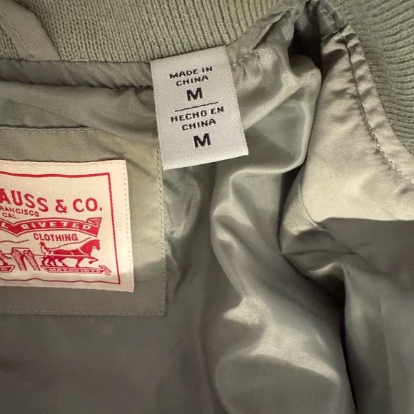 LEVIS women’s bomber jacket - olive green - Picture 4 of 7